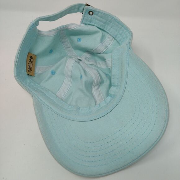 Chok Lids Skideback Hat Blue OSFA Adjustable Vented Holes 6 Panel Blank - Picture 6 of 9
